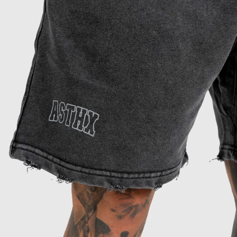 Pánske kraťasy Iron Aesthetics ASTHX, washed black-12