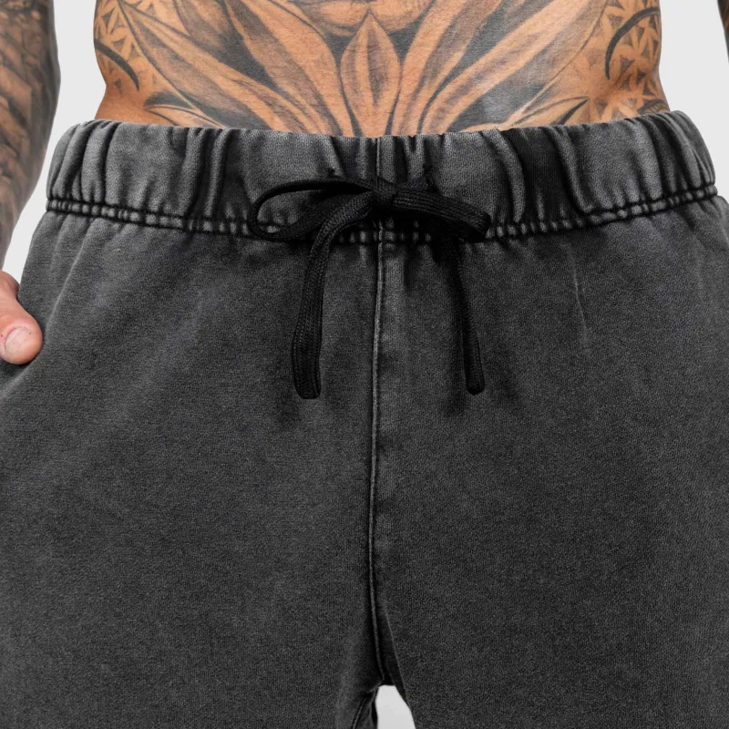 Pánske kraťasy Iron Aesthetics ASTHX, washed black-14