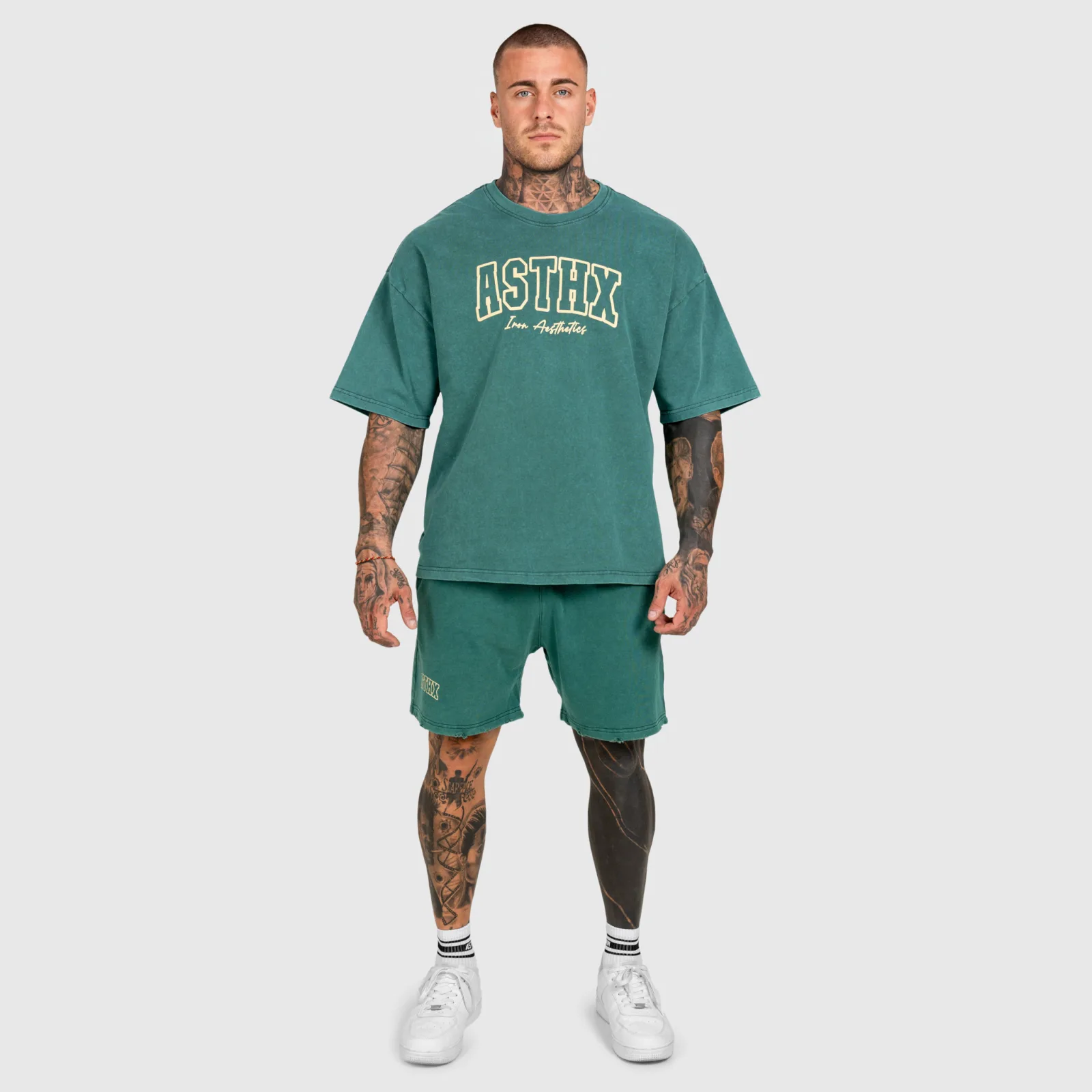 Pánska súprava Iron Aesthetics ASTHX, washed green-1
