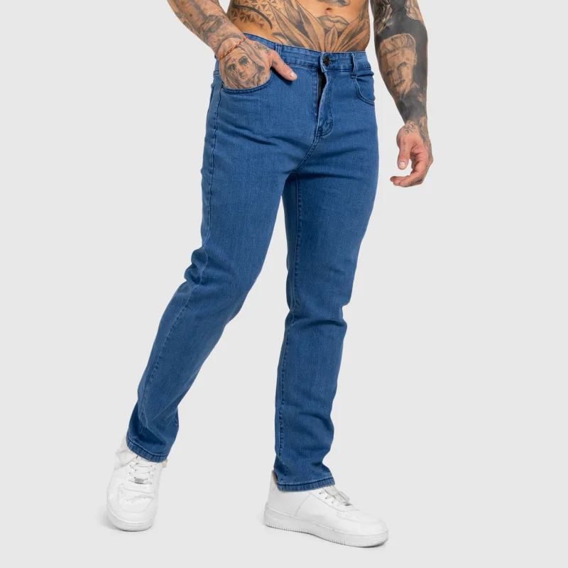 Pánske džínsy Iron Aesthetics Urban, tmavomodré-3