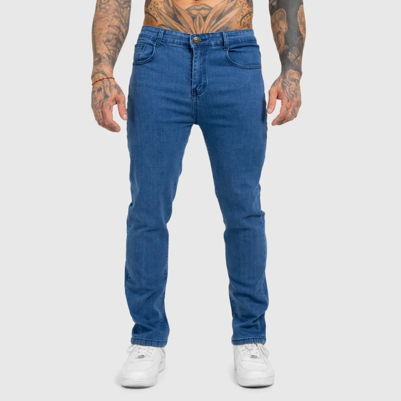 Pánske džínsy Iron Aesthetics Urban, tmavomodré-1