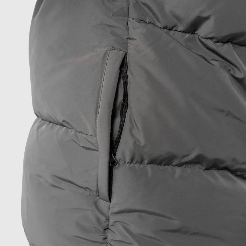 Pánska bunda Iron Aesthetics Block Puffer, black/grey-10