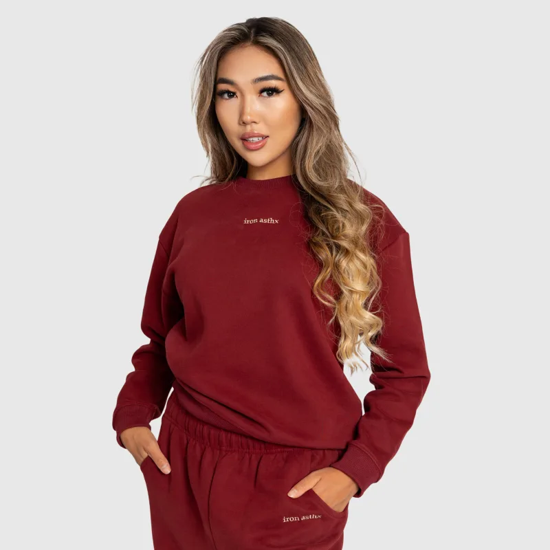 Dámska mikina Iron Aesthetics Lift & Glow, brick red-4