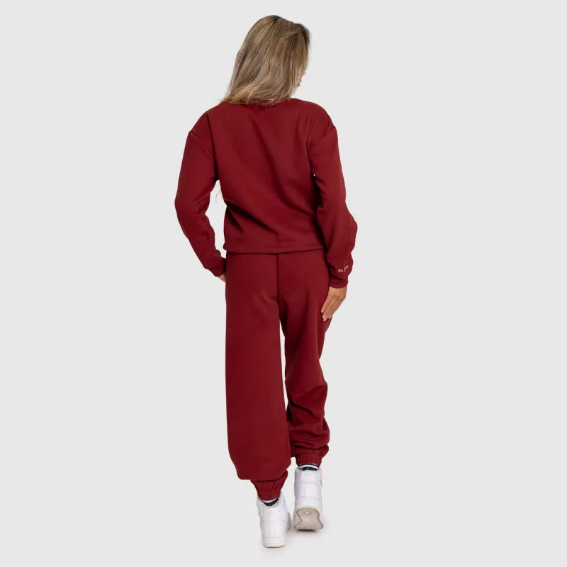 Dámske tepláky Iron Aesthetics Lift & Glow, brick red-9