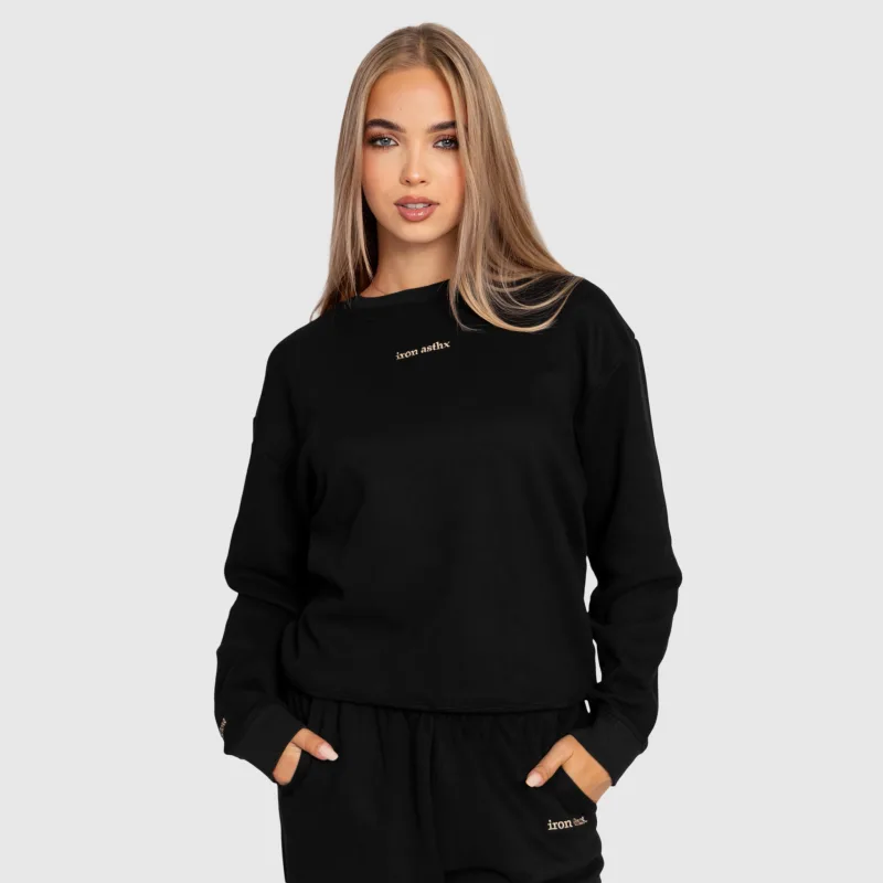 Dámska tepláková súprava Iron Aesthetics Lift & Glow, black-4