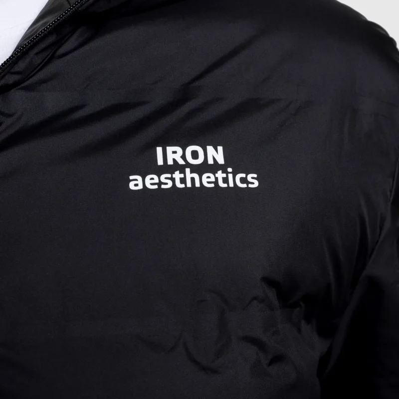 Pánska bunda Iron Aesthetics Zenit Puffer, čierna-14
