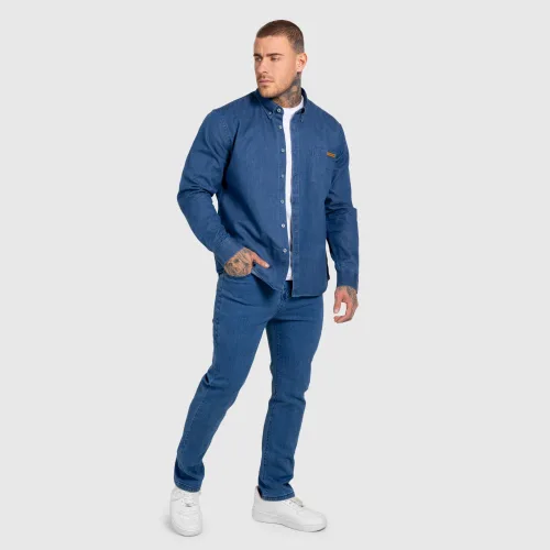 Pánsky džínsový set Iron Aesthetics Urban, tmavomodrý