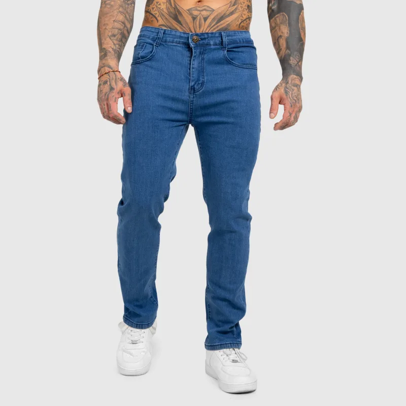 Pánsky džínsový set Iron Aesthetics Urban, tmavomodrý-12