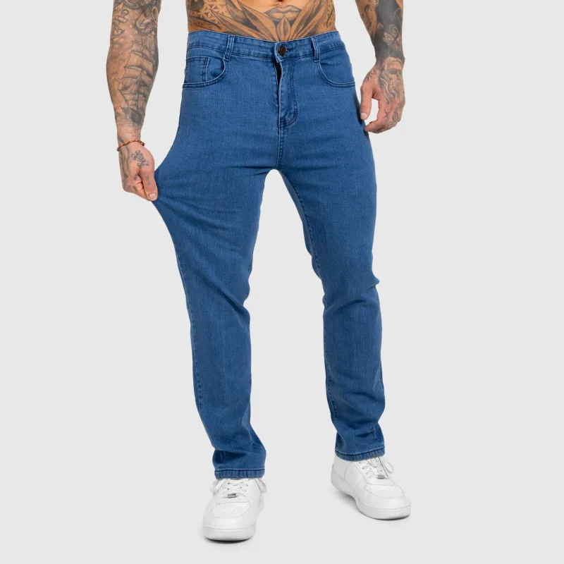 Pánsky džínsový set Iron Aesthetics Urban, tmavomodrý-15