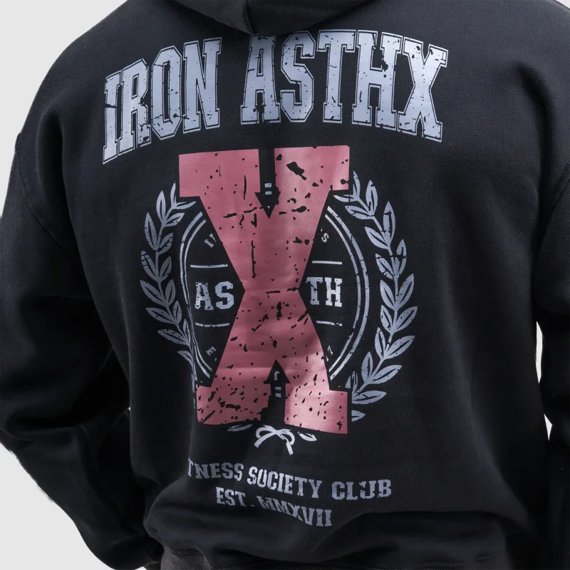 Pánska mikina Iron Aesthetics X-Society, čierna-10