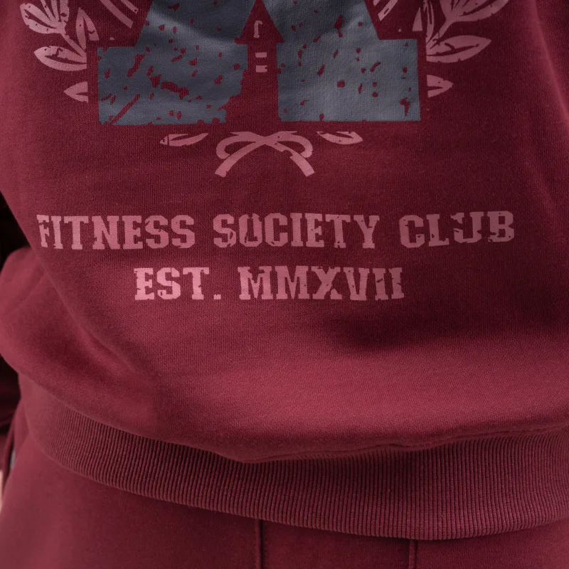 Pánska tepláková súprava Iron Aesthetics X-Society, bordová-15