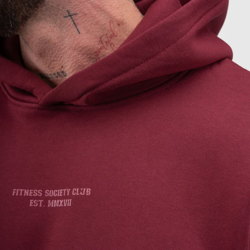 Pánska tepláková súprava Iron Aesthetics X-Society, bordová-13