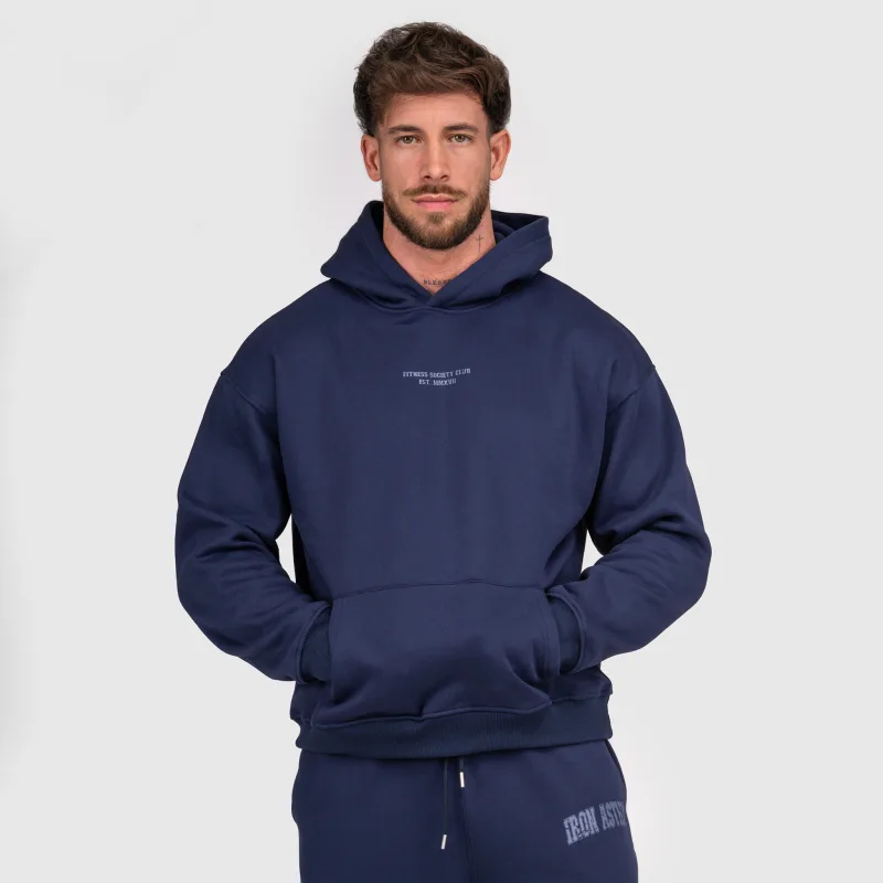 Pánska mikina Iron Aesthetics X-Society, navy-3