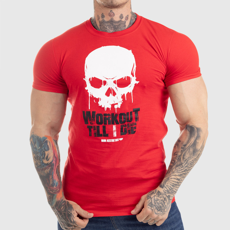 Levně Ultrasoft tričko Workout Till I Die, červené