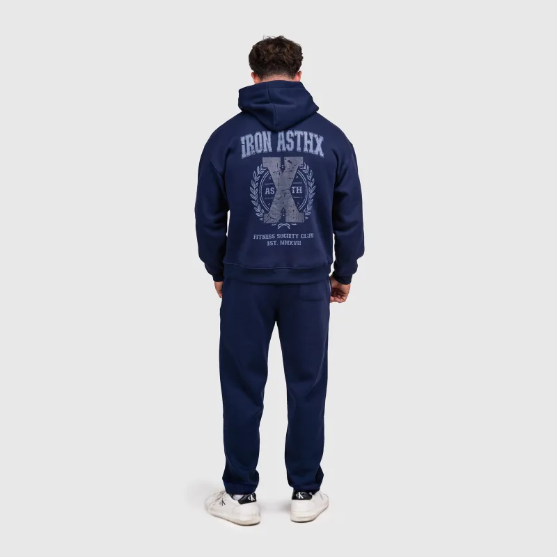 Pánske tepláky Iron Aesthetics X-Society, navy-10