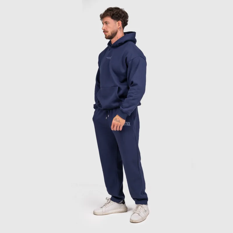 Pánske tepláky Iron Aesthetics X-Society, navy-9