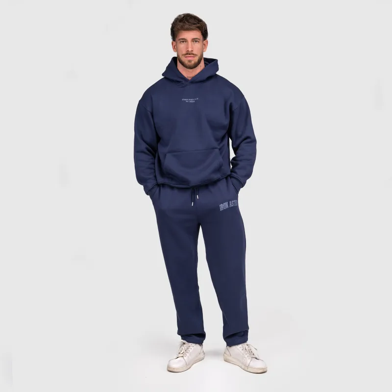 Pánske tepláky Iron Aesthetics X-Society, navy-8