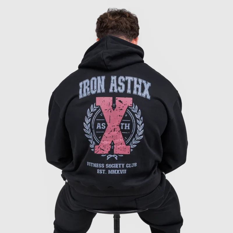 Pánska mikina Iron Aesthetics X-Society, čierna-7