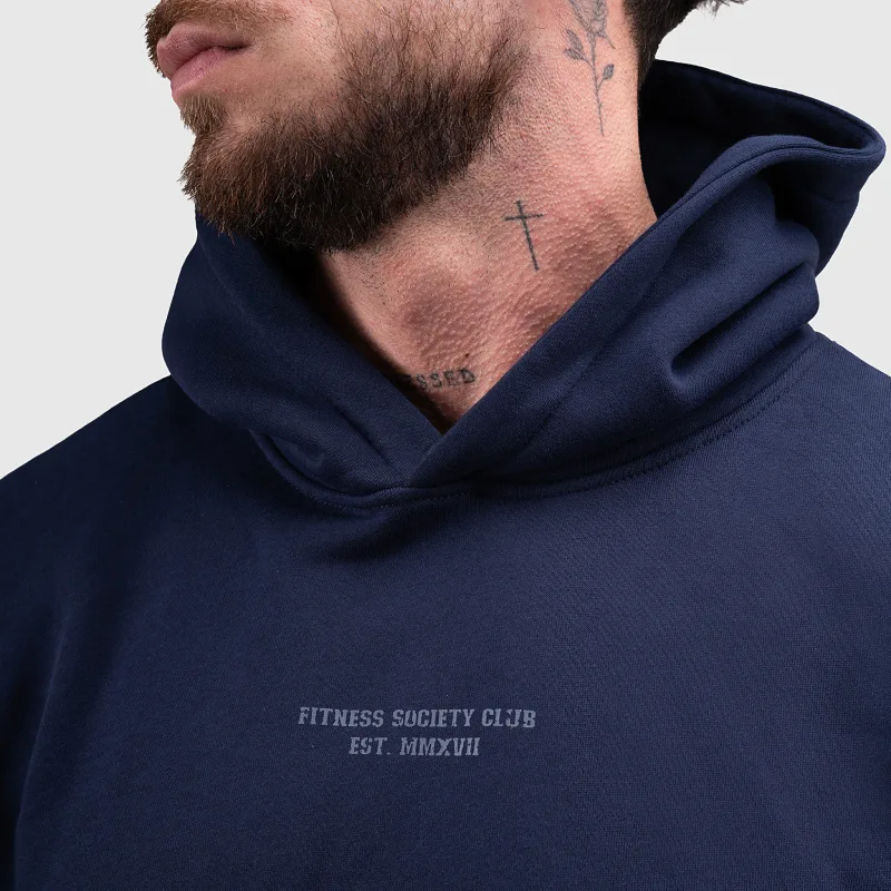 Pánska mikina Iron Aesthetics X-Society, navy-5