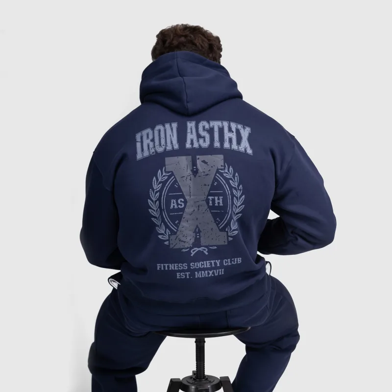 Pánska mikina Iron Aesthetics X-Society, navy-8