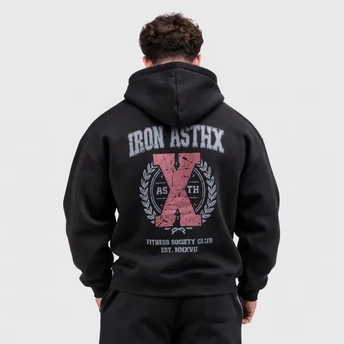 Pánska mikina Iron Aesthetics X-Society, čierna