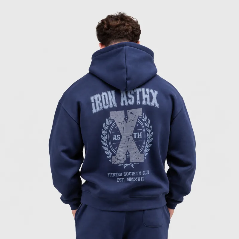 Pánska mikina Iron Aesthetics X-Society, navy-1