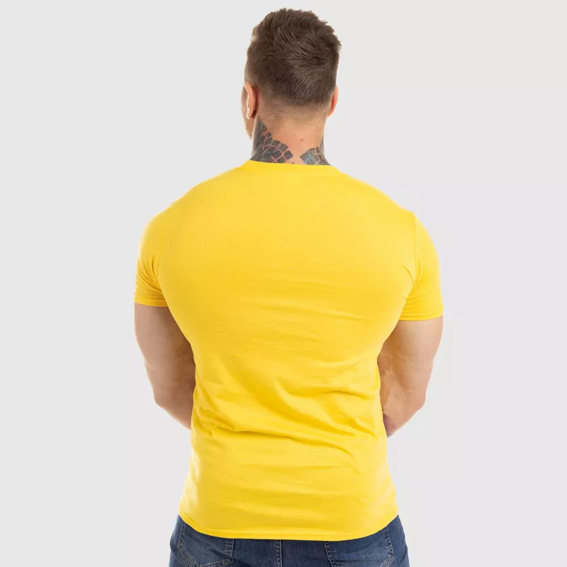 Ultrasoft tričko Workout Till I Die, žlté-5