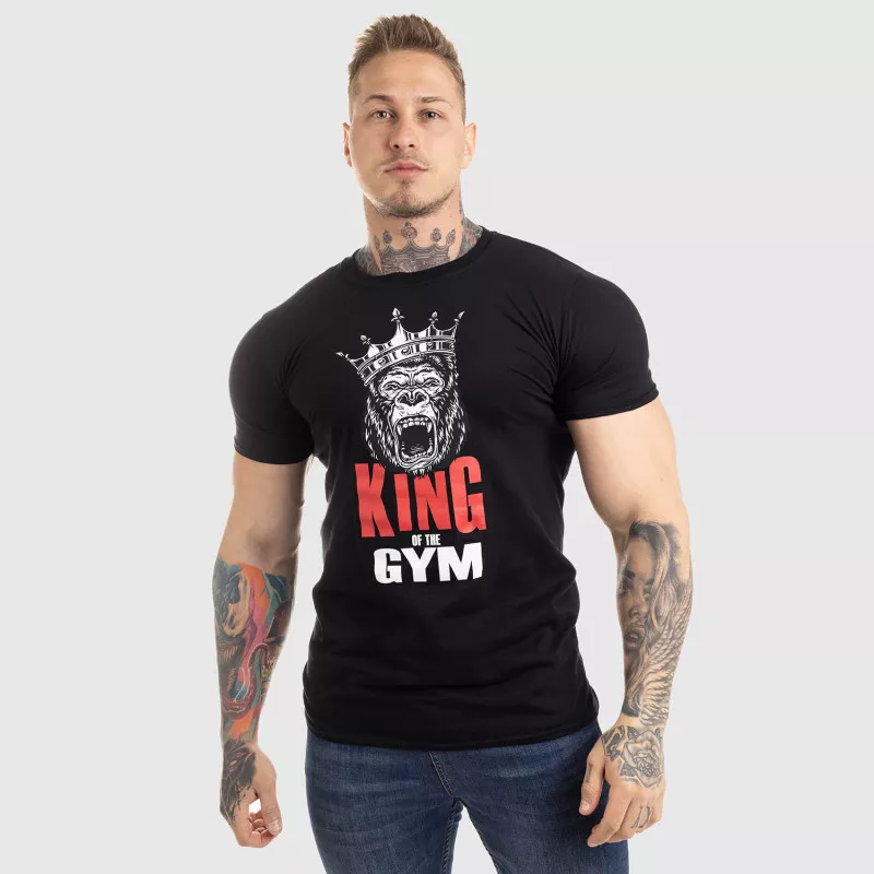 Ultrasoft tričko Iron Aesthetics King of the Gym, čierne-5