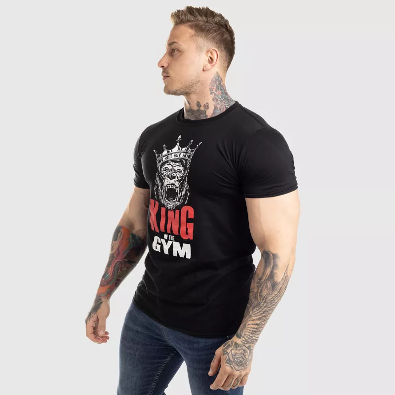 Ultrasoft tričko Iron Aesthetics King of the Gym, čierne-8