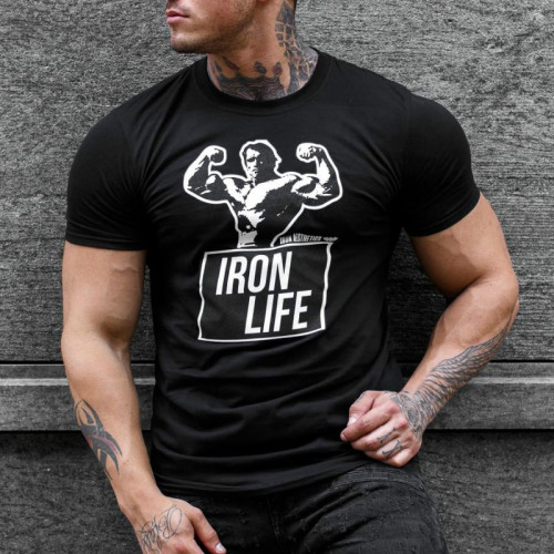 Ultrasoft tričko Iron Life, čierne