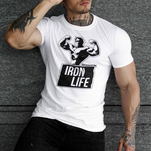 Ultrasoft tričko Iron Life, biele