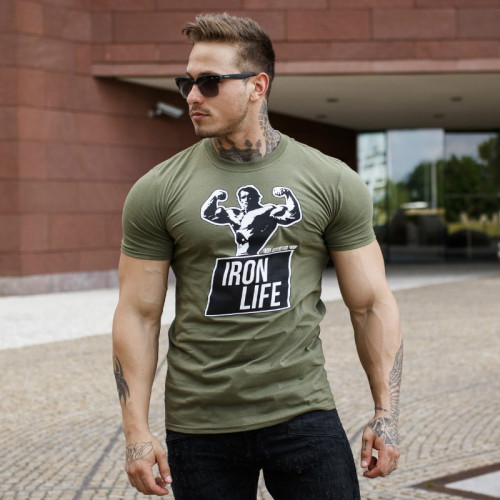 Ultrasoft tričko Iron Life, vojenská zelená