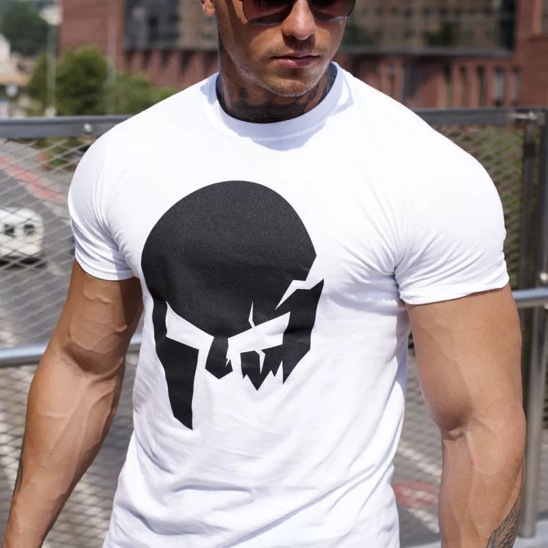 Ultrasoft tričko Iron Aesthetics Skull, biele-3