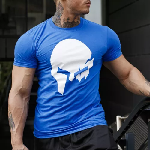 Ultrasoft tričko Iron Aesthetics Skull, modré