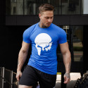 Ultrasoft tričko Iron Aesthetics Skull, modré