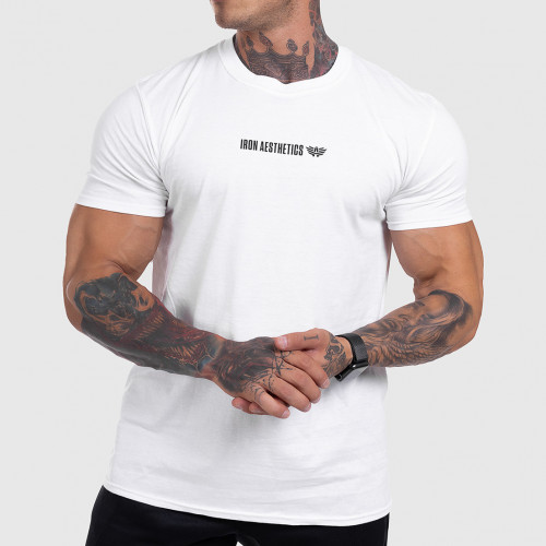 Ultrasoft tričko Iron Aesthetics STRONGMAN, biele