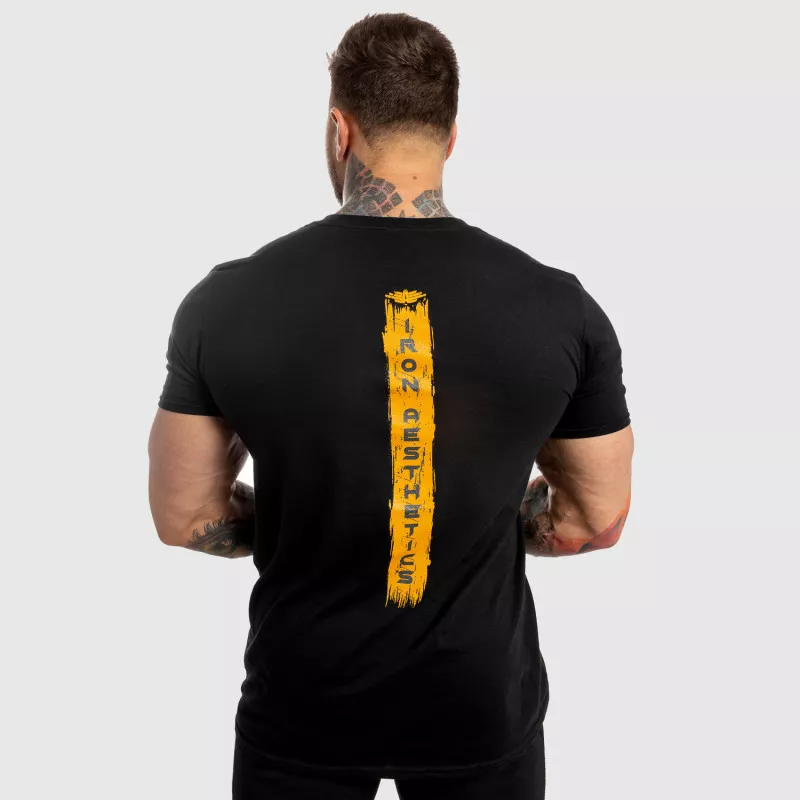 Pánske fitness tričko Iron Aesthetics Force, čierne-4