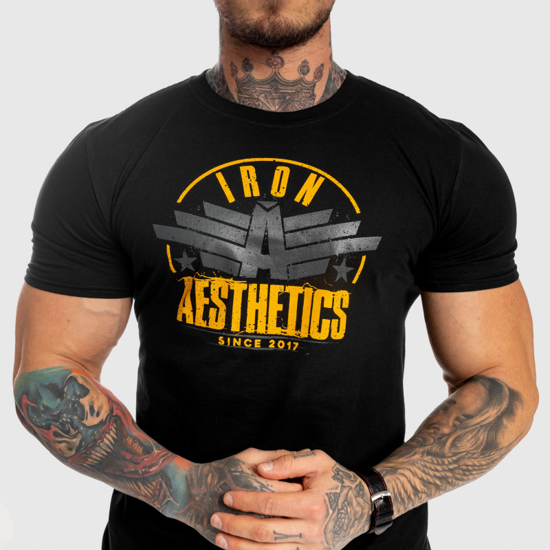 Pánske fitness tričko Iron Aesthetics Force, čierne-7
