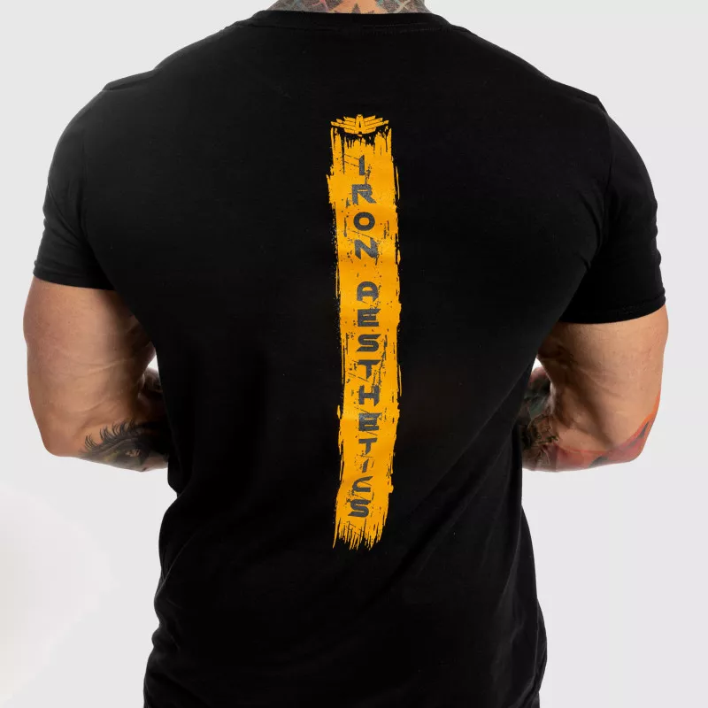 Pánske fitness tričko Iron Aesthetics Force, čierne-8