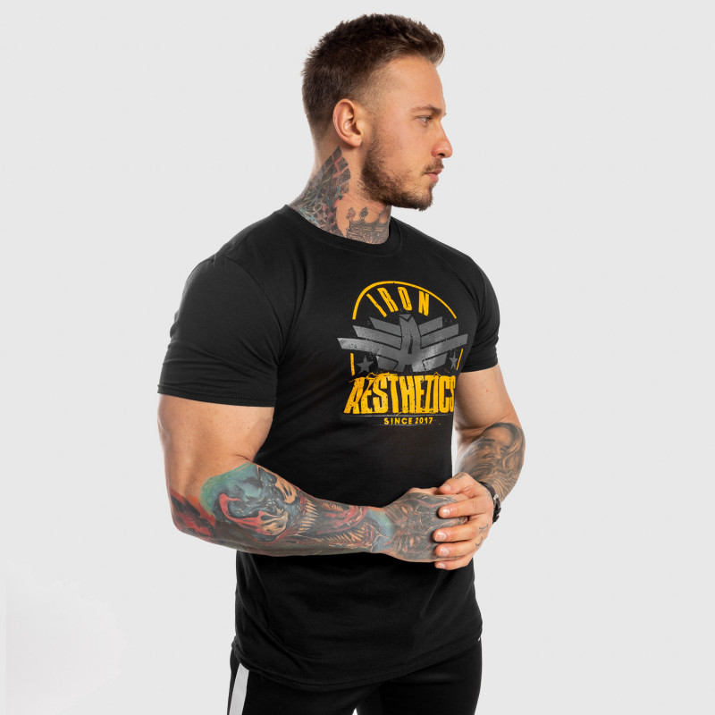 Pánske fitness tričko Iron Aesthetics Force, čierne-9
