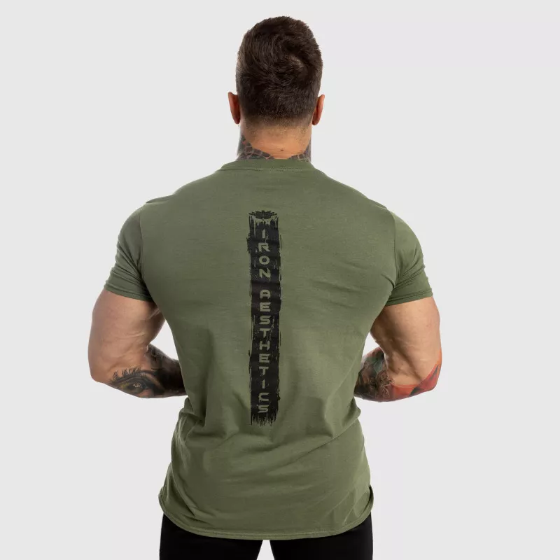 Pánske fitness tričko Iron Aesthetics Force, zelené-4