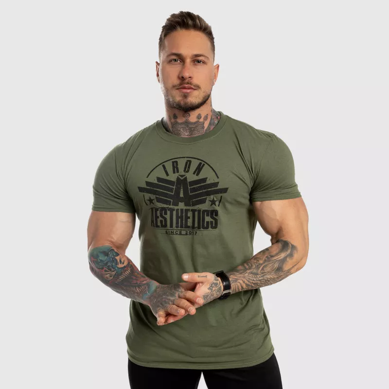 Pánske fitness tričko Iron Aesthetics Force, zelené-2