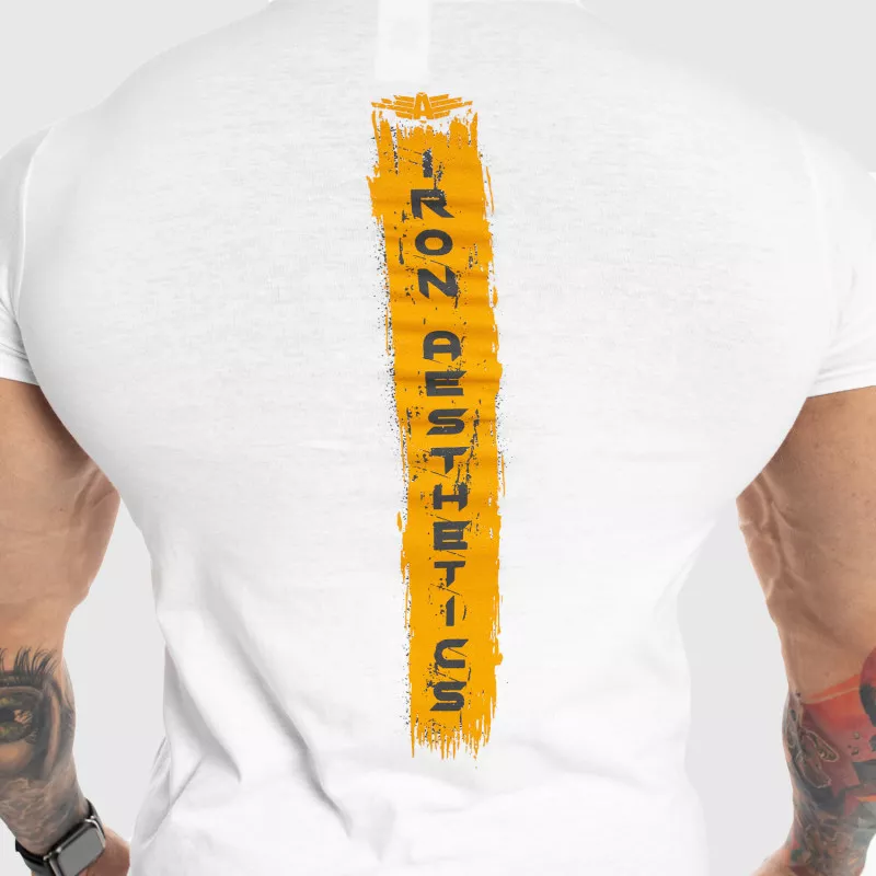 Pánske fitness tričko Iron Aesthetics Force, biele-6
