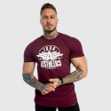 Pánske fitness tričko Iron Aesthetics Force, bordové