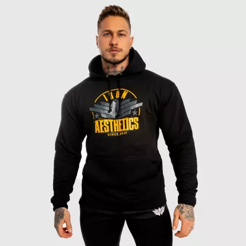 Fitness mikina bez zipsu Force, čierna