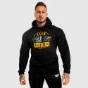 Fitness mikina bez zipsu Iron Aesthetics Force, čierna