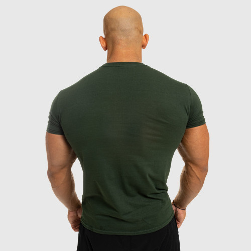 Pánske fitness tričko Iron Aesthetics Be Stronger, zelené