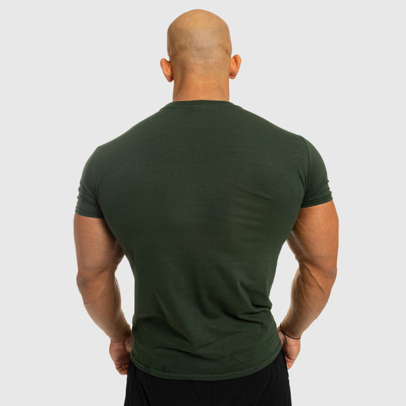 Pánske fitness tričko Iron Aesthetics Be Stronger, zelené-2