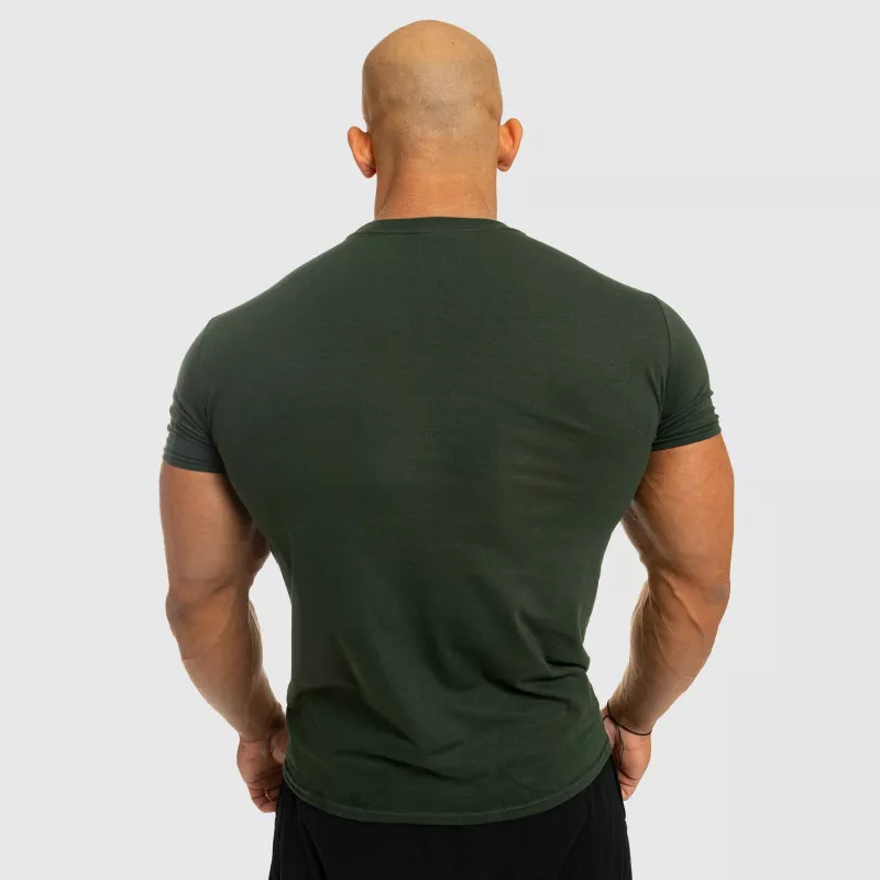 Pánske fitness tričko Iron Aesthetics Be Stronger, zelené-5