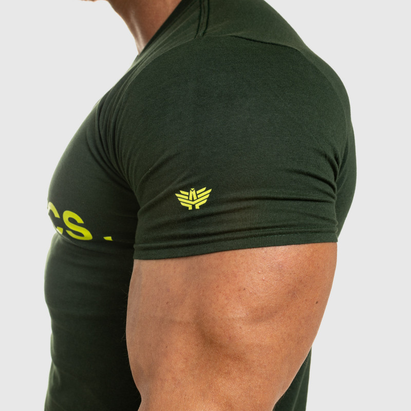 Pánske fitness tričko Iron Aesthetics Be Stronger, zelené-9